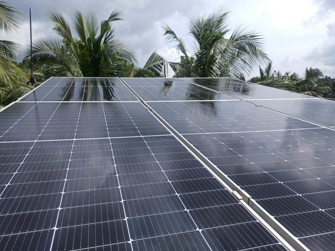 A solar installation photographed for the Lumios gallery